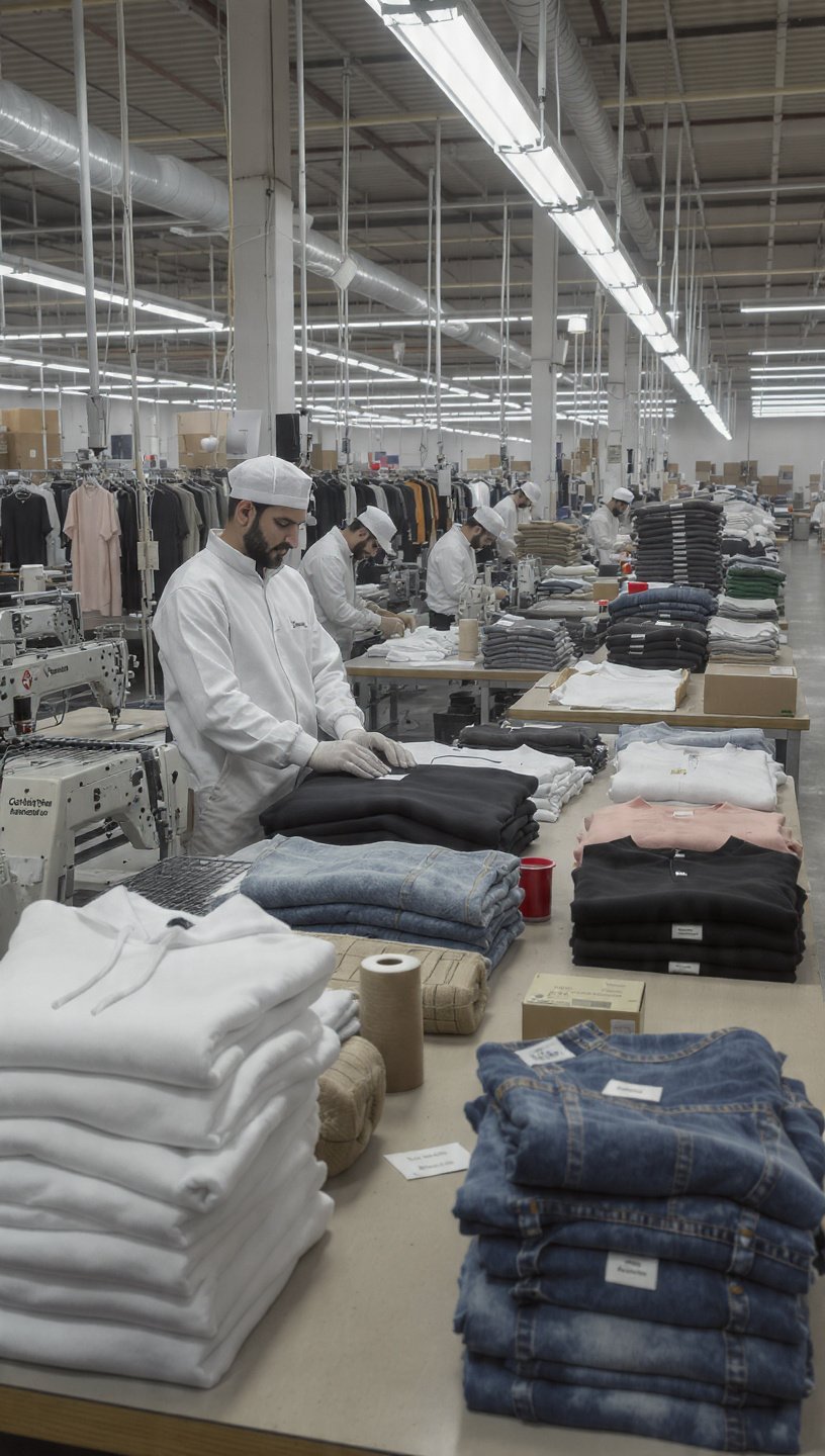 Clothing manufacturer FAQs showing private label apparel production