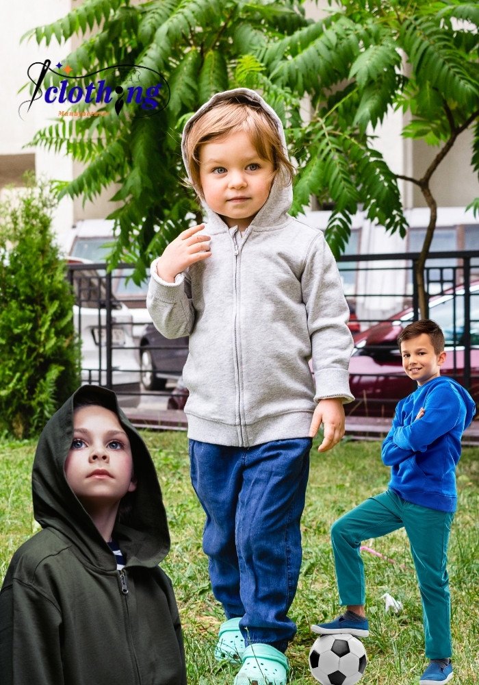 children clothes manufacturer and OEM supplier offering premium kids hoodies.