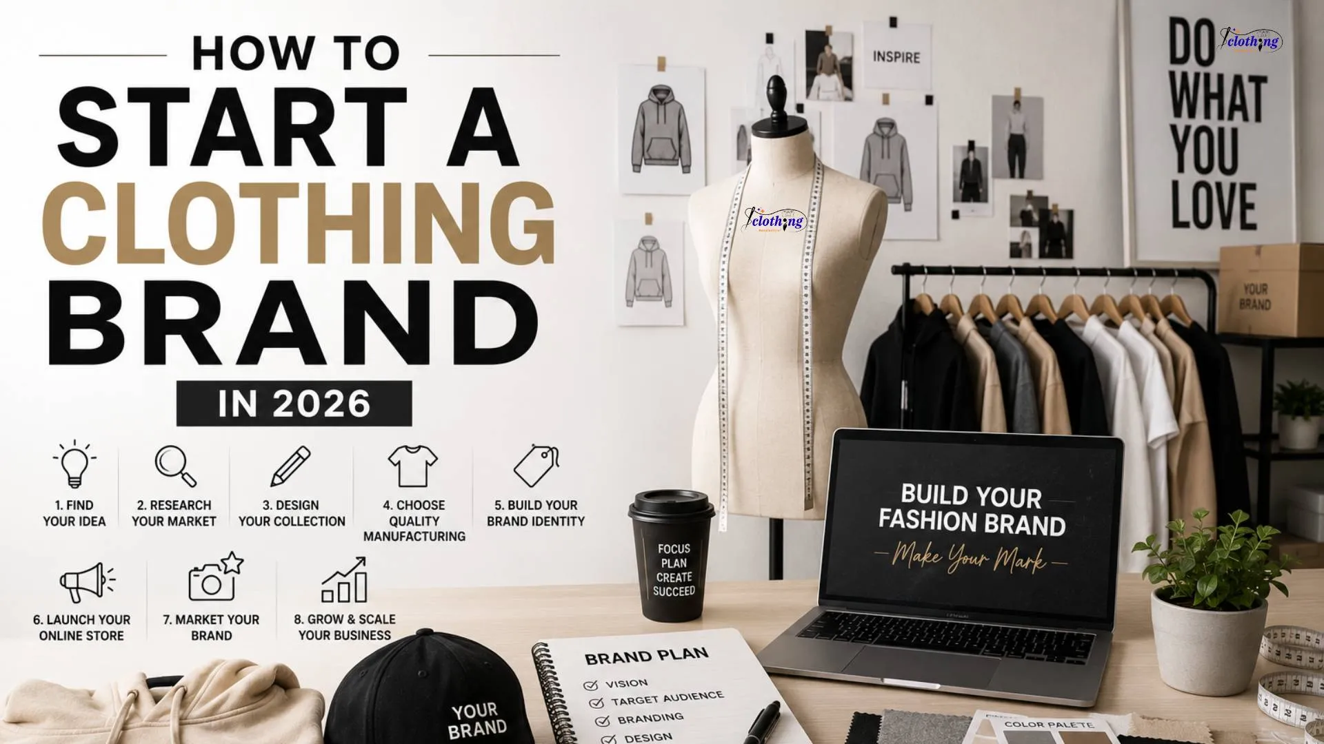 How to Start a Clothing Brand in 2026