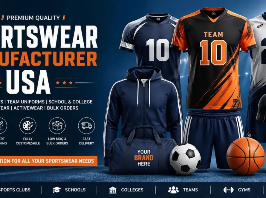 custom sportswear manufacturer USA team uniforms