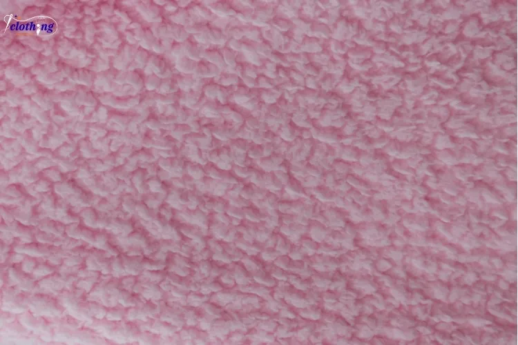 Fleece fabric HD texture — sherpa fleece detail