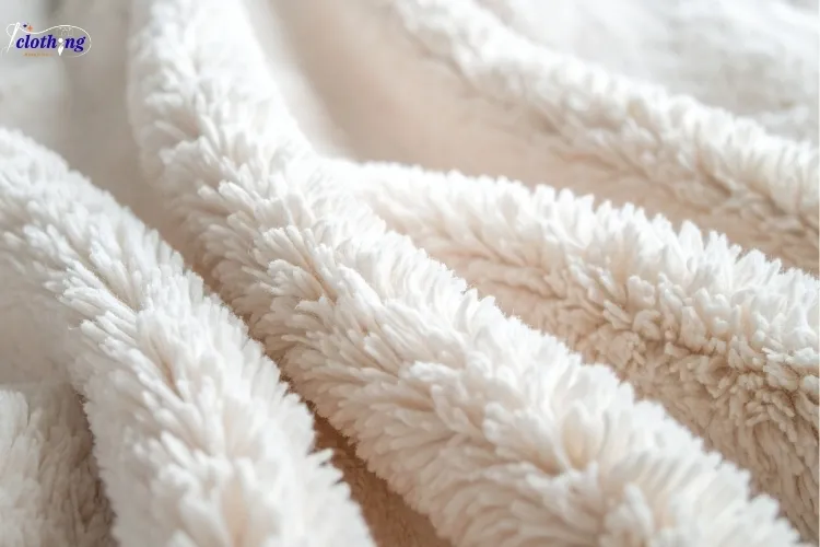 Fleece fabric texture — soft warm insulating hoodie material close up