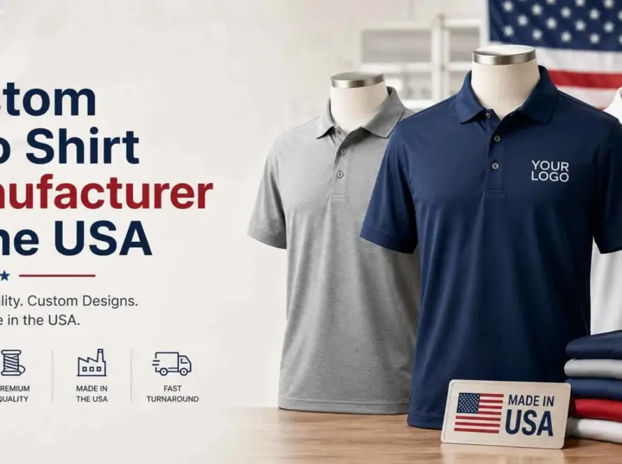 custom polo shirt manufacturer in usa — piqué cotton, corporate, and uniform polo shirts by ClothingManufacturer.US