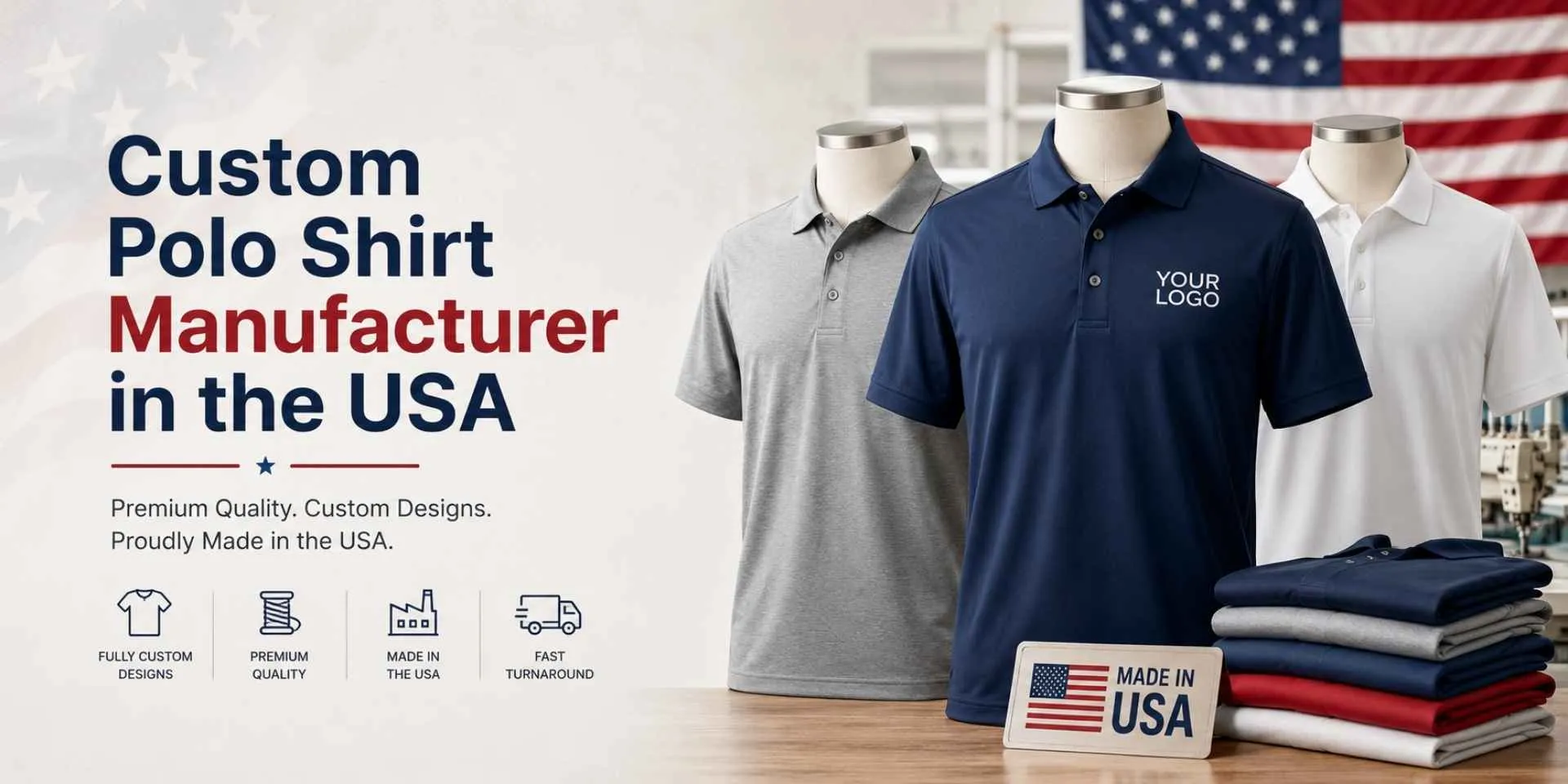 Custom Polo Shirt Manufacturer in USA