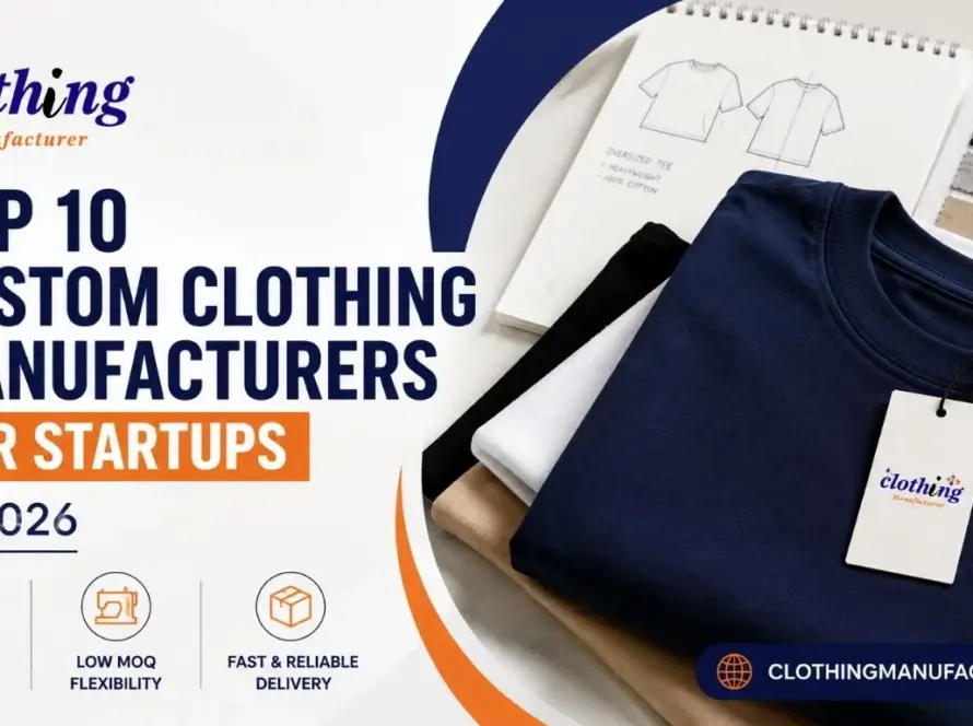 Top 10 custom clothing manufacturers for startups 2026 — low MOQ private label manufacturing guide