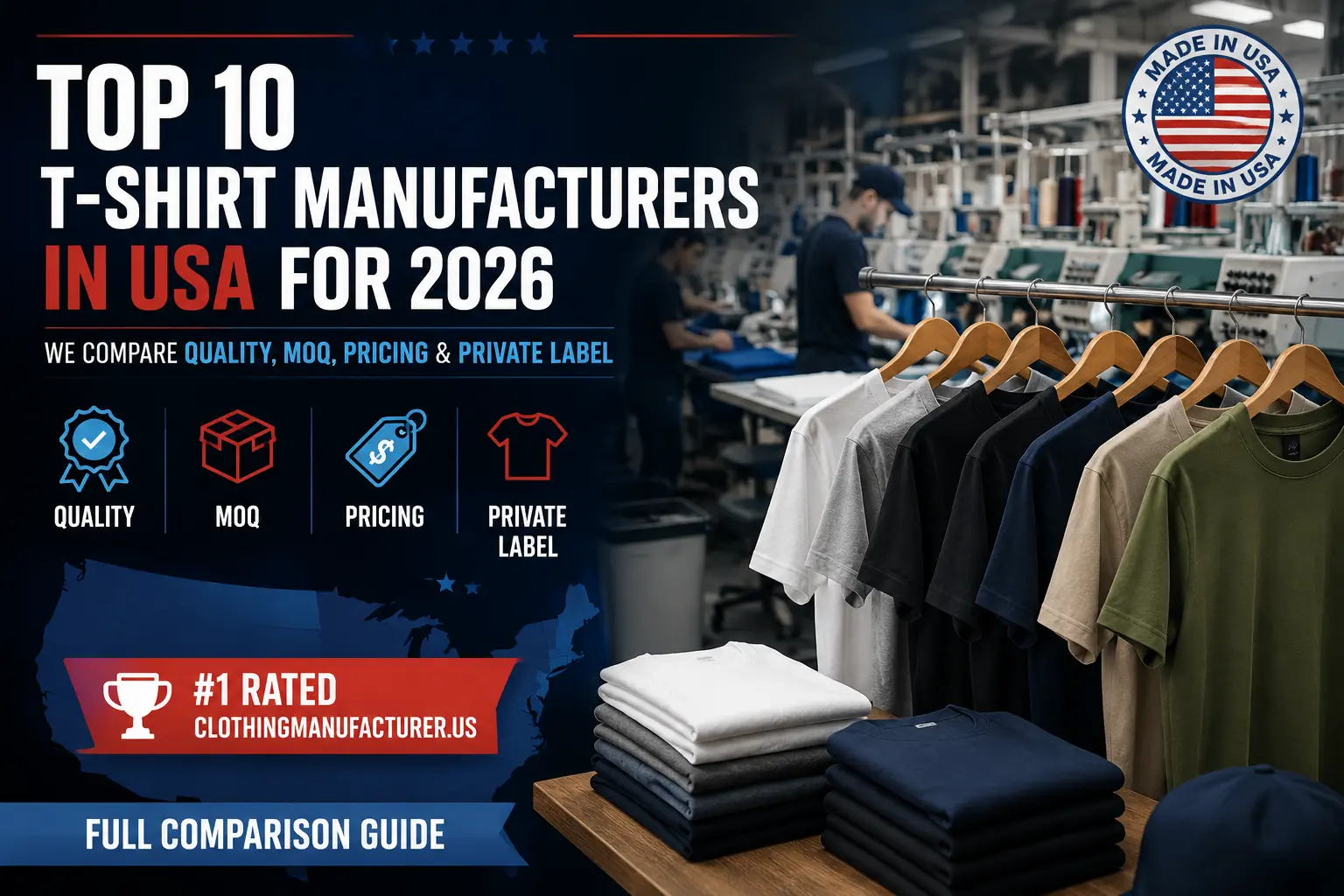 top 10 t shirt manufacturers in usa
