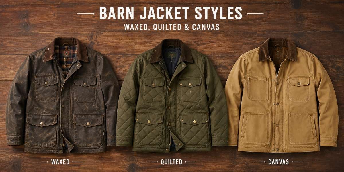 Waxed, quilted, and canvas barn jacket styles manufactured in the USA product range