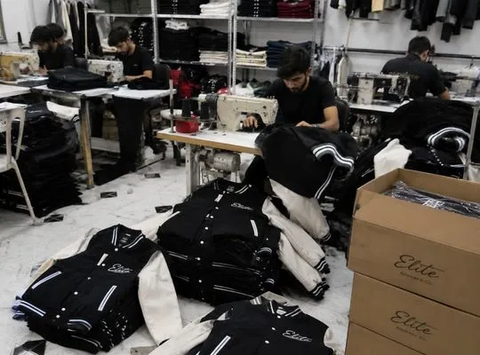Custom clothing production for Houston apparel brands, factory-direct with private labels