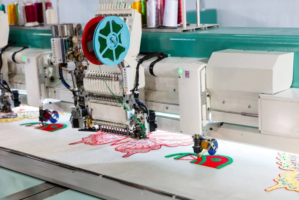 Screen printing and embroidery process for private label hoodie manufacturing