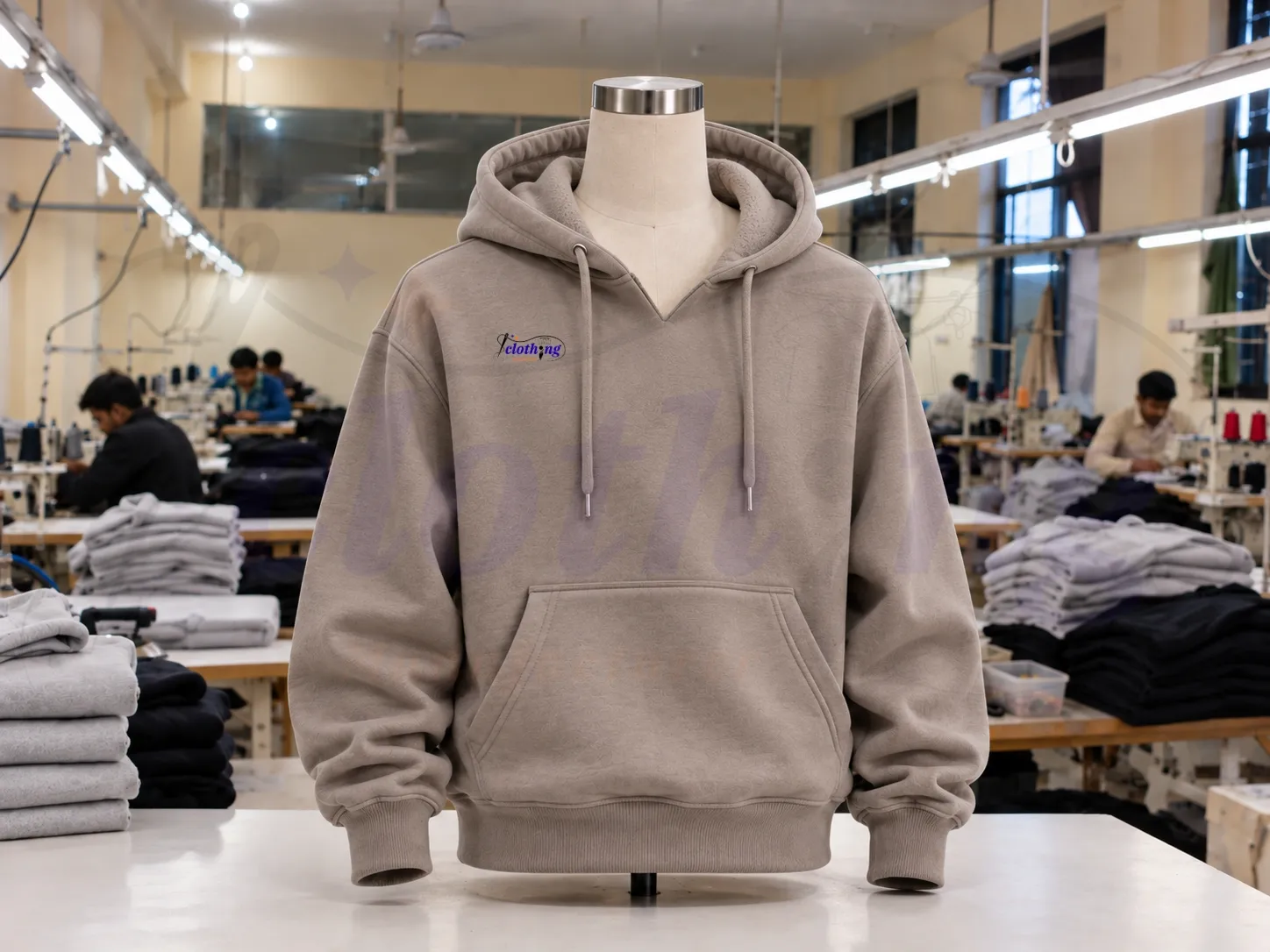 Oversized custom hoodie manufacturer for streetwear brands