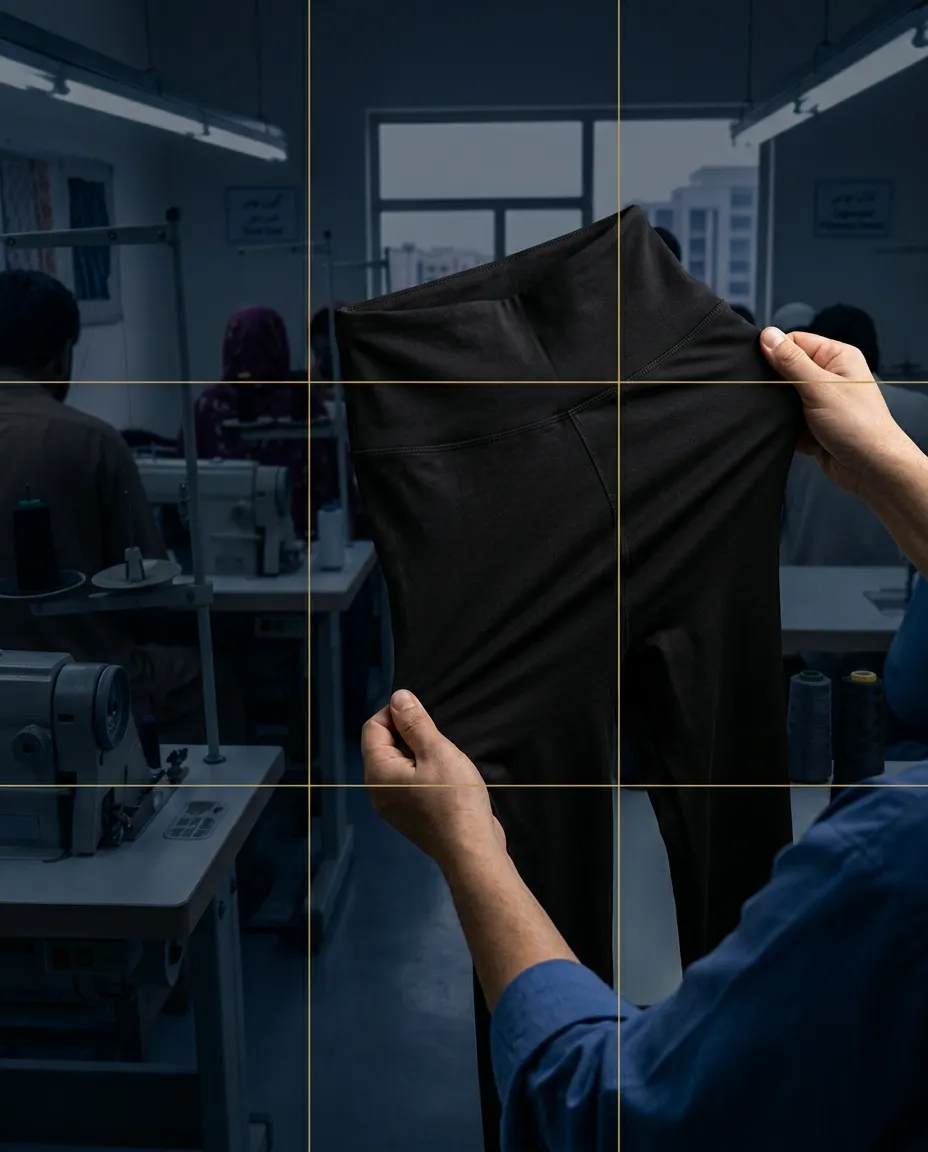 Custom leggings manufacturer producing premium private label leggings for activewear brands