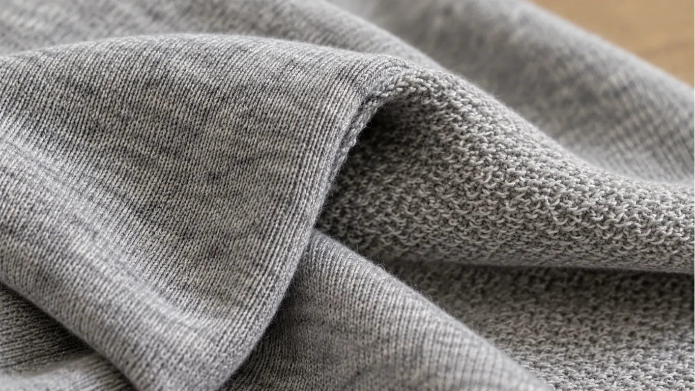 French terry fabric close-up used in loungewear manufacturing