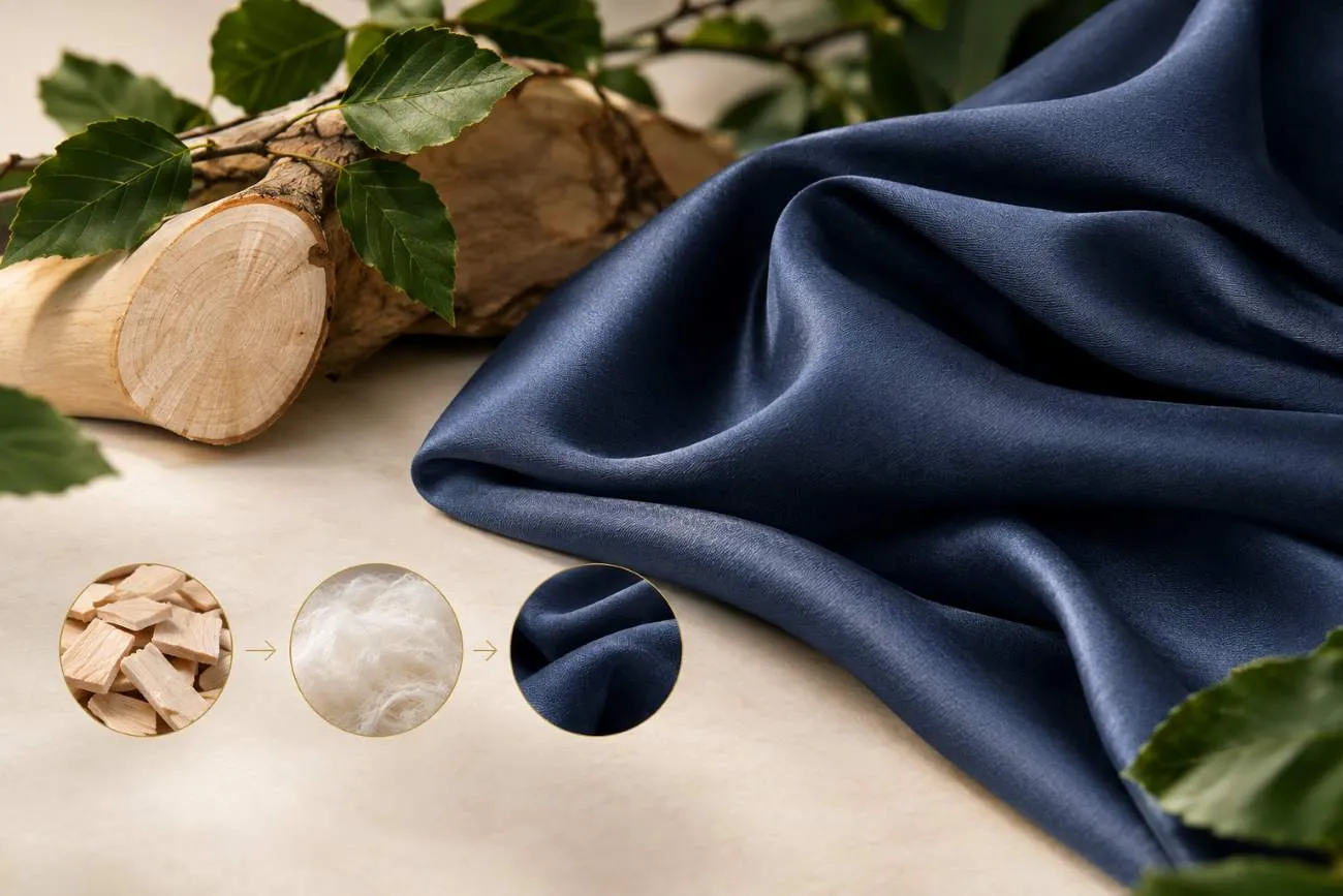 What is modal fabric - semi-synthetic cellulosic fiber illustration