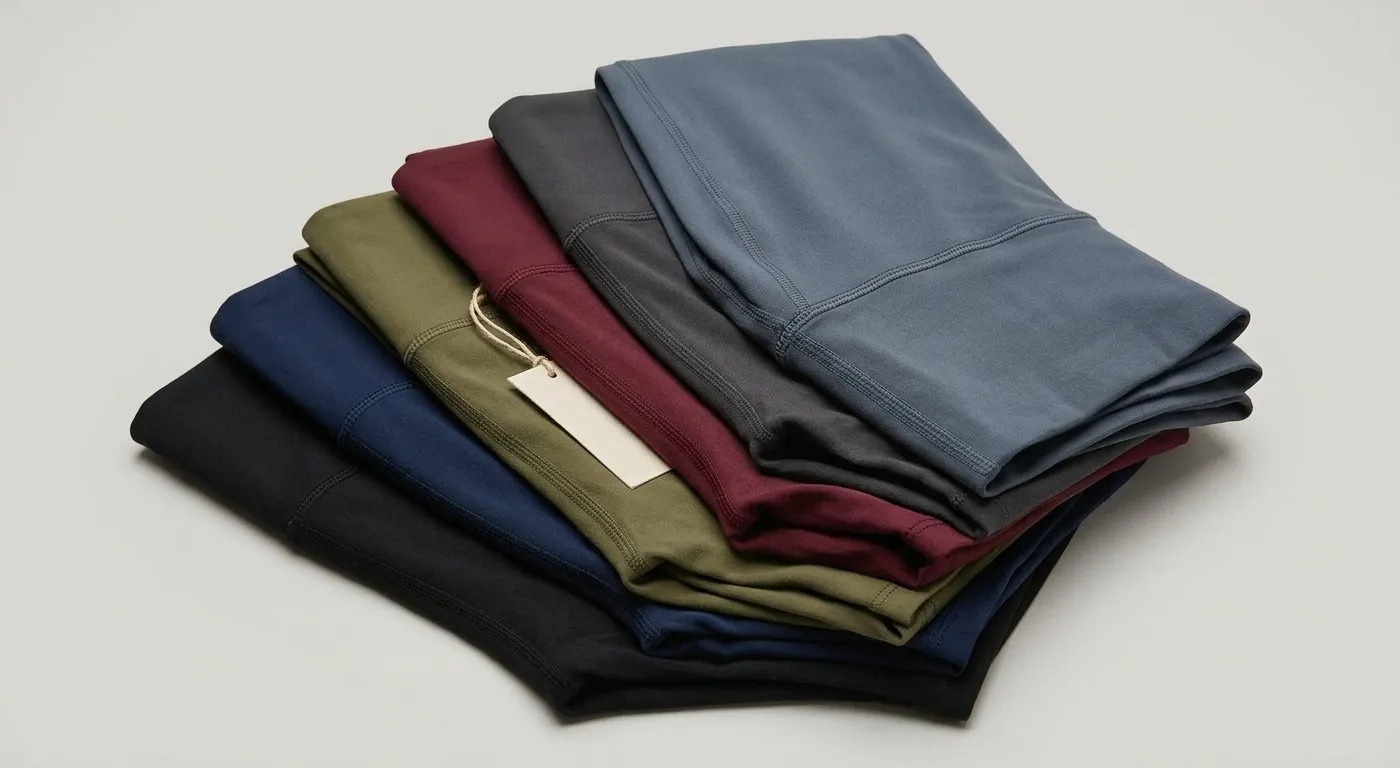 Private label leggings in multiple colorways, factory stock