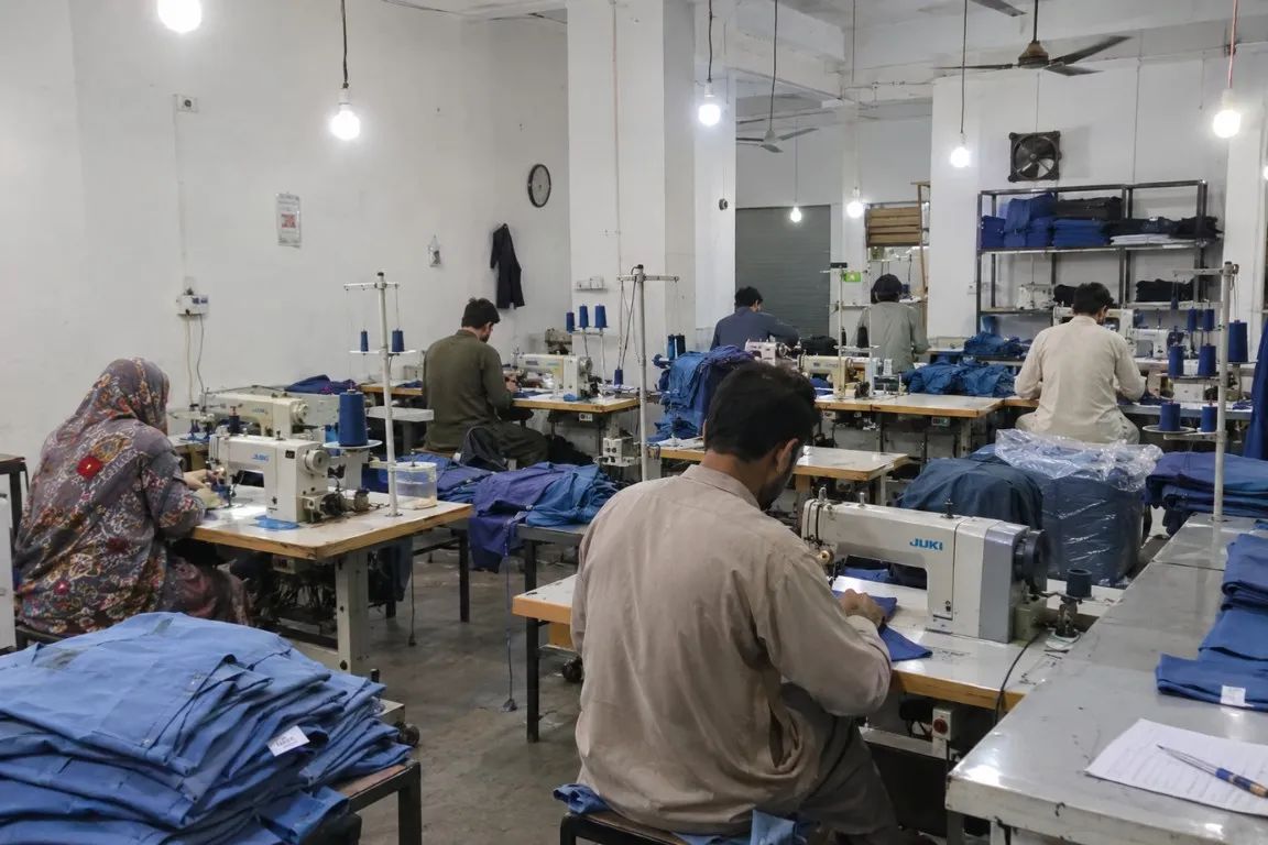 Private label uniform manufacturer production line for corporate and hospitality brands