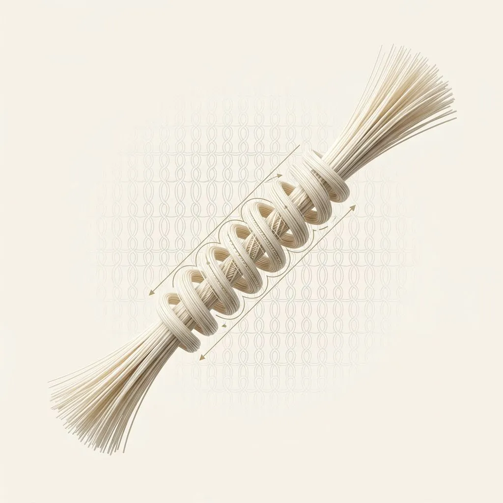 Elastane spandex fiber icon for jersey fabric