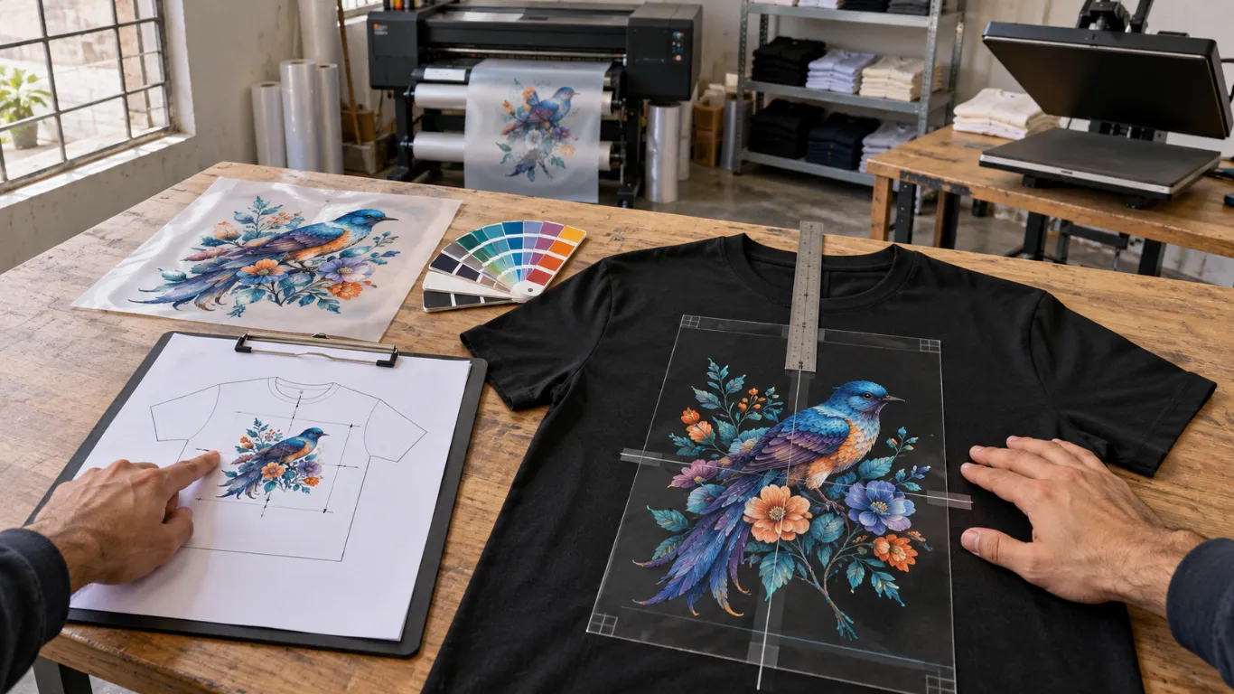 Dtf Printing: Complete 2026 Guide For Better Results 5 Dtf printing artwork placement approval and production specification for custom clothing production
