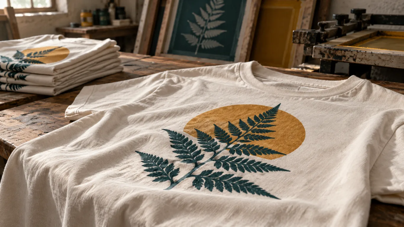 Water-based printing finished print appearance and surface detail for custom clothing production