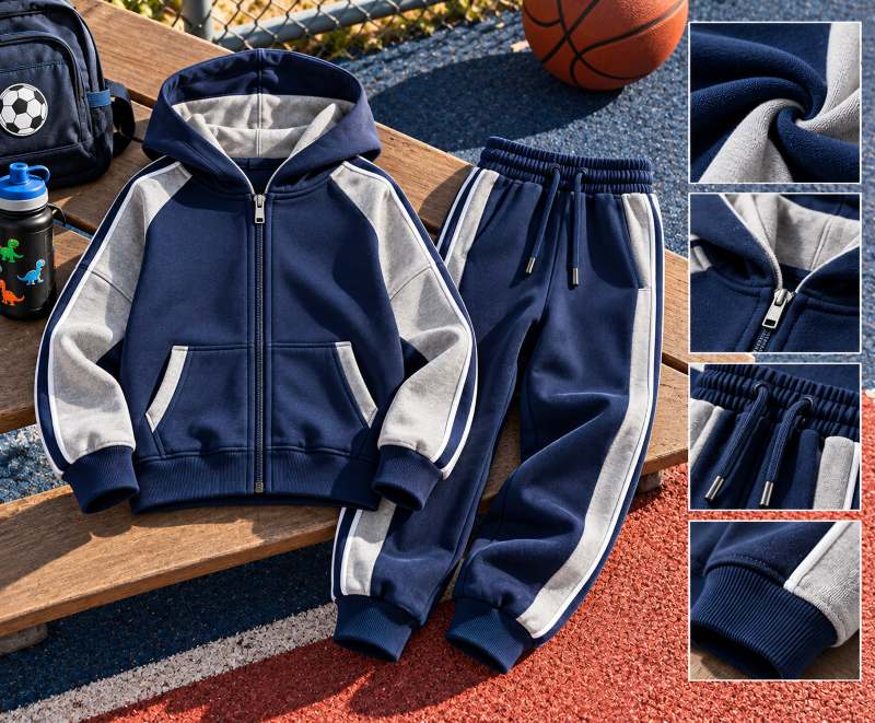 Kids and youth custom tracksuit manufacturer for schools junior clubs and children's fashion brands